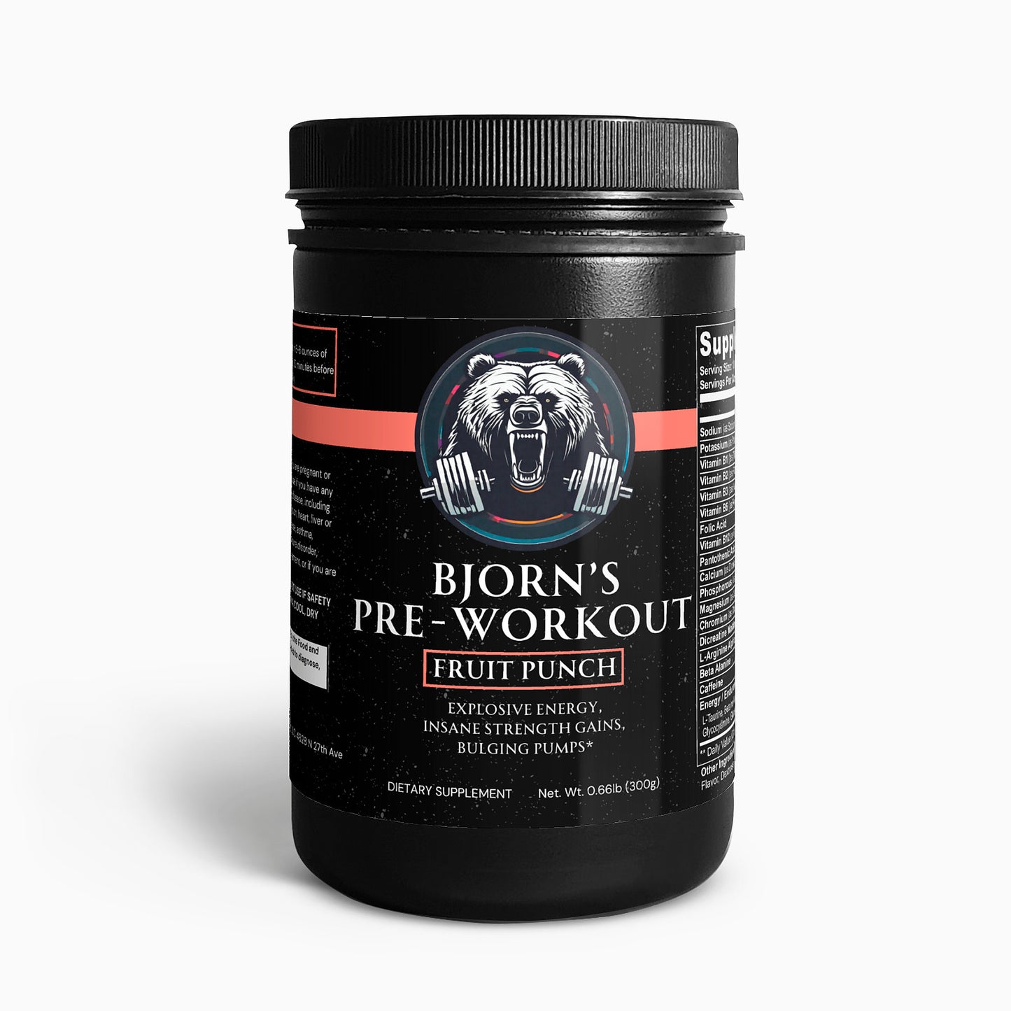 Bjorn's Pre-Workout - Fruit Punch