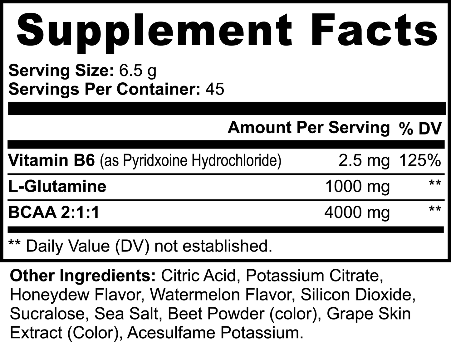 Bjorn's BCAAs - Honeydew Watermelon