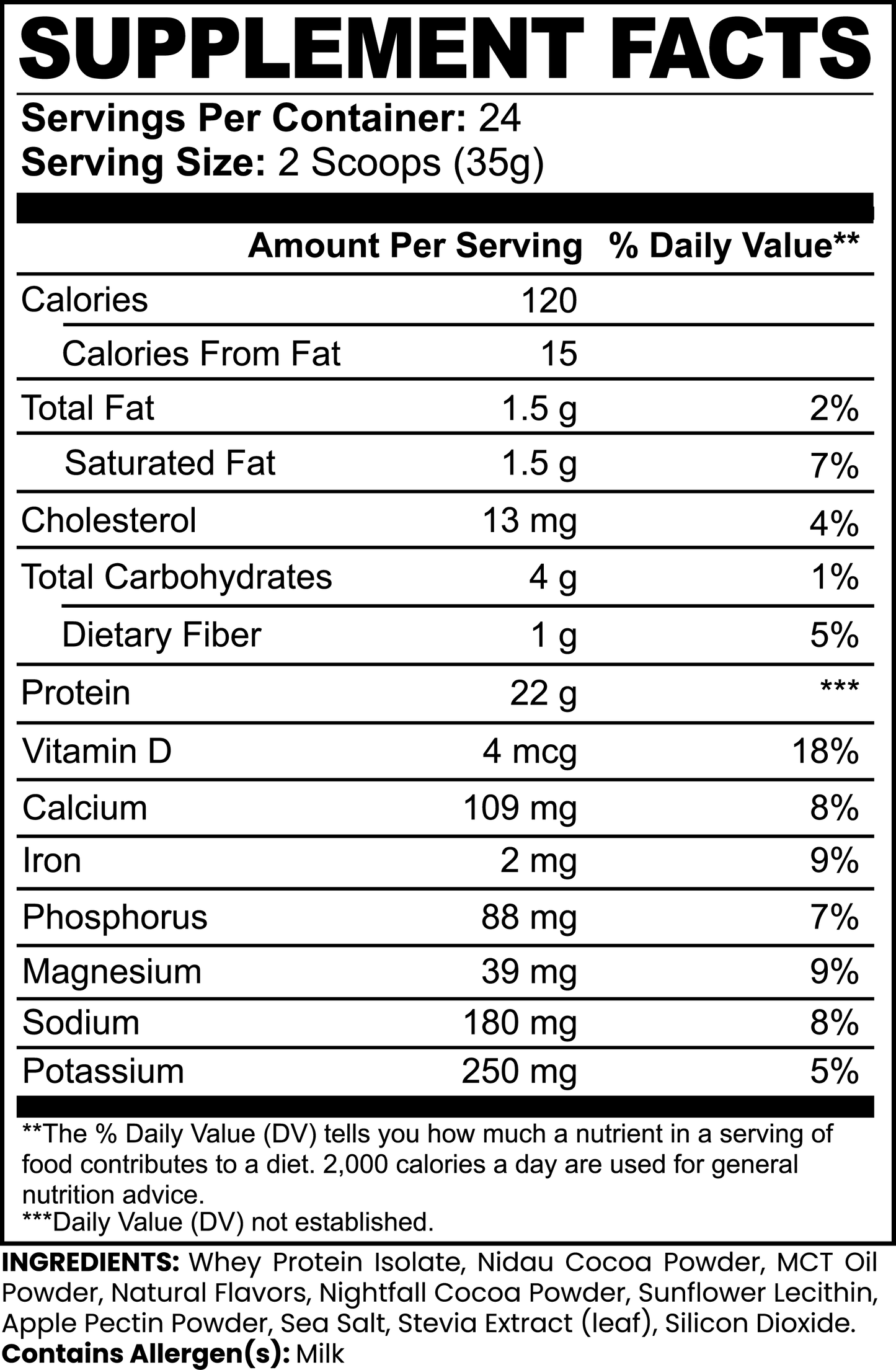 Bjorn's Advanced Whey Protein Isolate - Chocolate