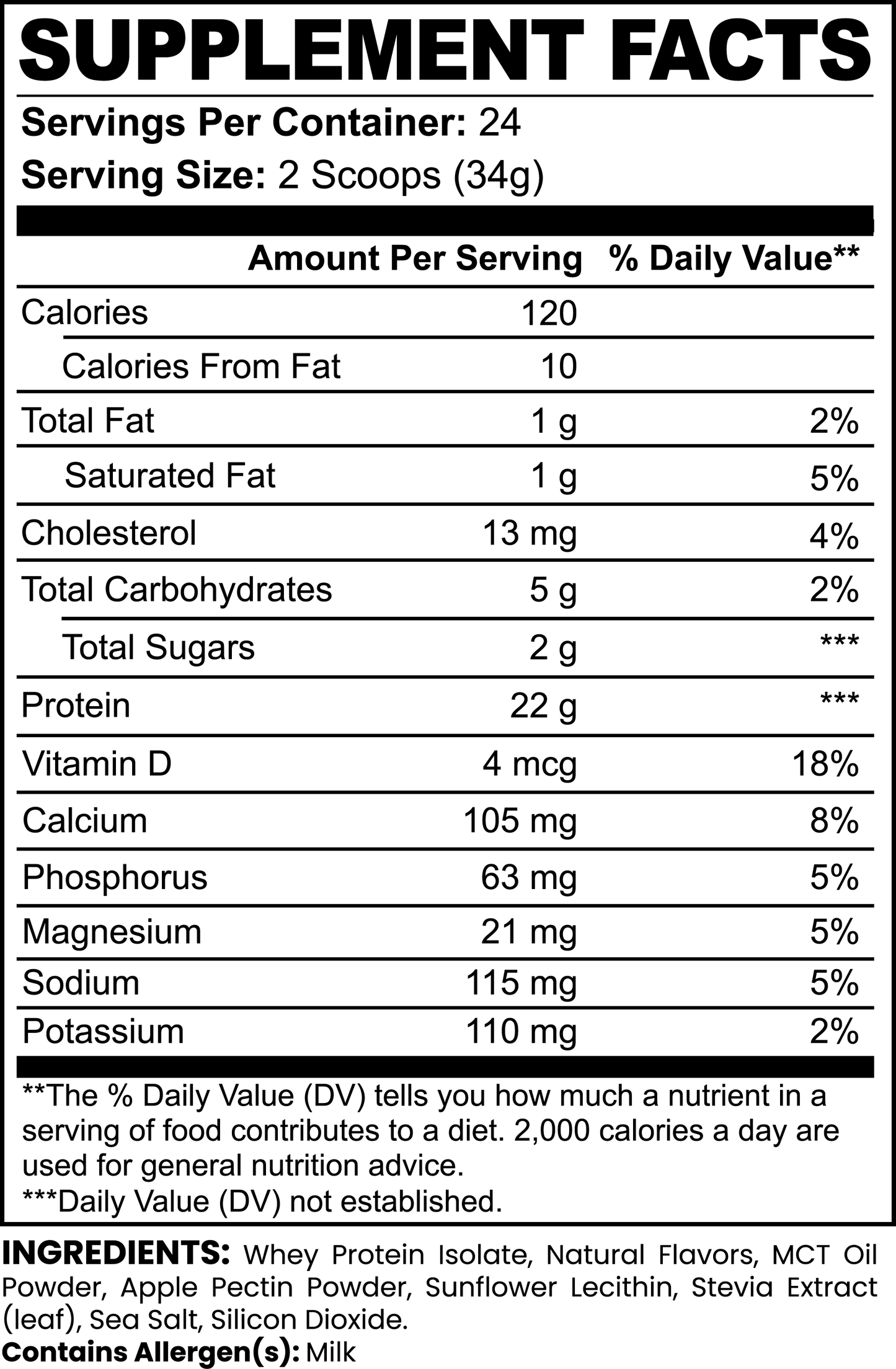 Bjorn's Whey Protein Isolate - Vanilla